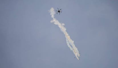 Un dron del Ejército israelí, en una fotografía de archivo.