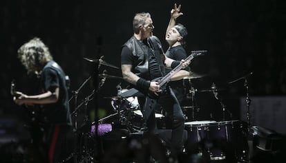 Metallica, durante un concierto en el Barcelona el 7 de febrero de 2018.