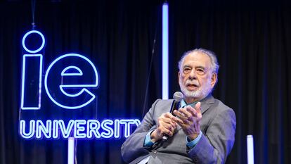 El director Francis Ford Coppola, en el acto organizado por IE University en Madrid.