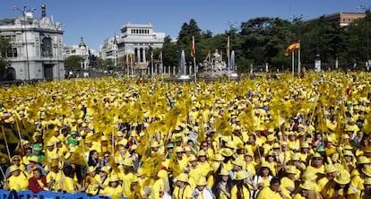 Miles de personas en la celebración del 75 aniversario de la ONCE.