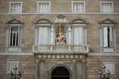 La façana del Palau de la Generalitat.