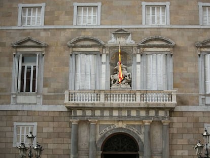 La façana del Palau de la Generalitat.