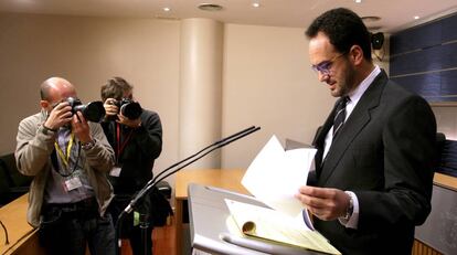 Antonio Hernando, portaveu de el PSOE, avui en el Congrés.