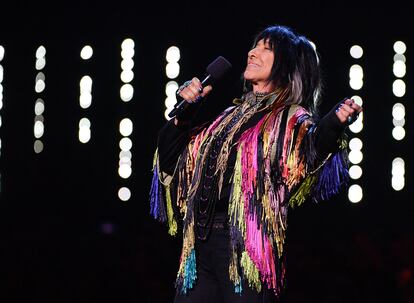 Buffy Sainte-Marie, durante un concierto en Ottawa, el 2 de abril de 2017.