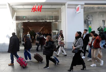 Tienda de H&M en la Gran Vía de Madrid.