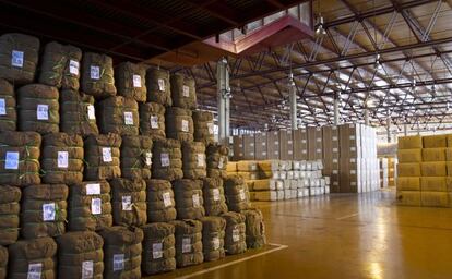 Interior de la planta de Altadis en Cádiz que fue cerrada en 2013
