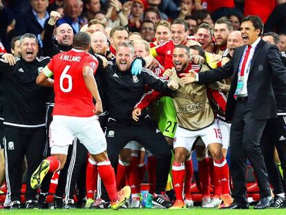 Williams celebra el gol del empate.