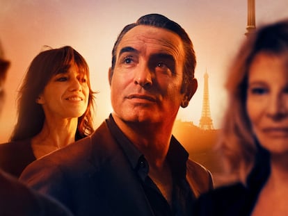 Jean Dujardin y Charlotte Gainsbourgh (ambos en el centro) protagonizan la serie francesa 'Alphonse'.