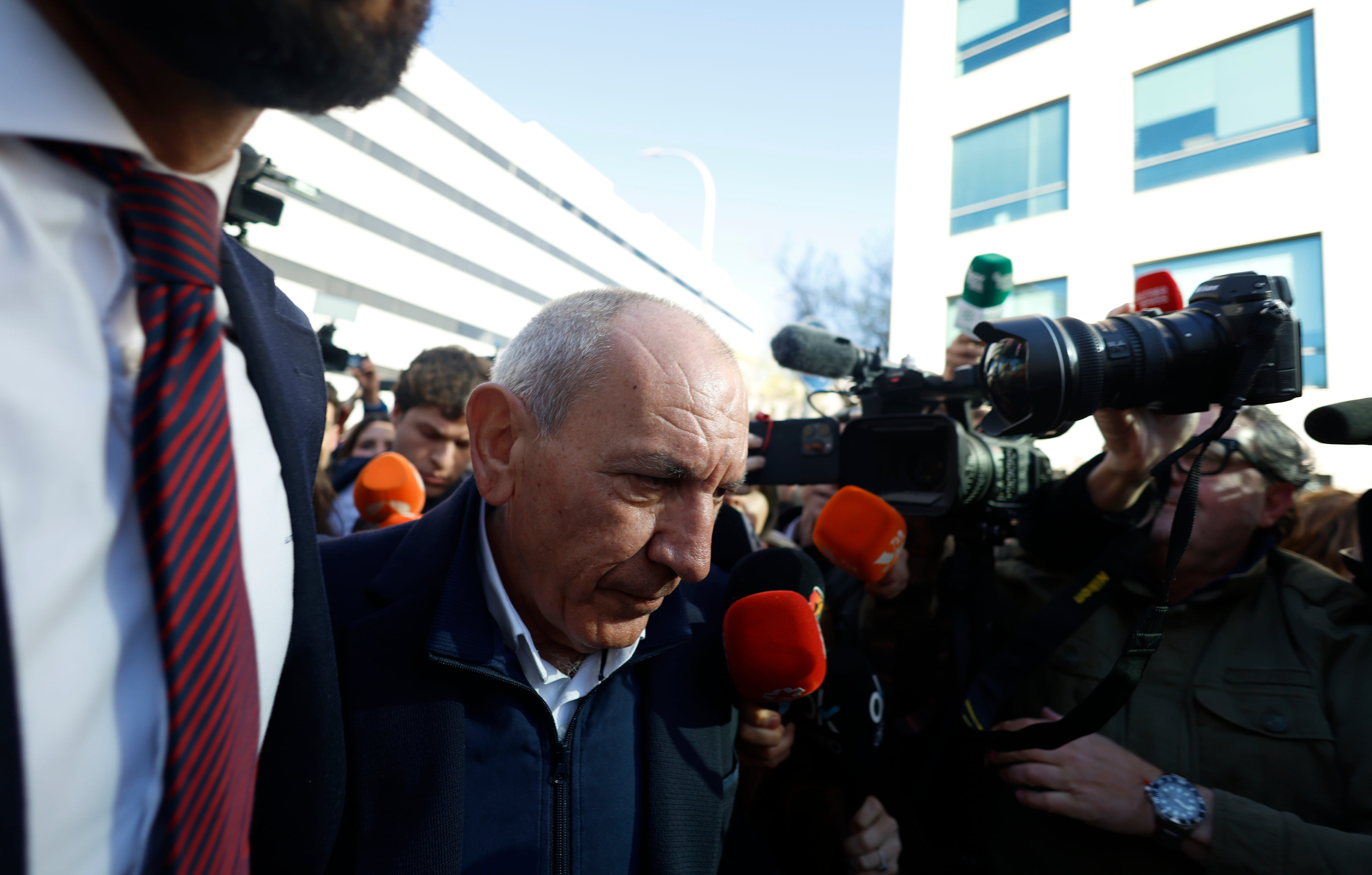 José Ángel González, a su llegada al juzgado, este martes.