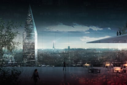 Propuesta arquitectónica de Jean Nouvel para París-Gennevilliers (Francia).