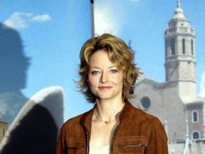 Jodie Foster, ayer en Sitges.