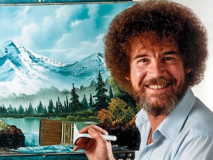 Bob Ross, en 'El placer de pintar'.