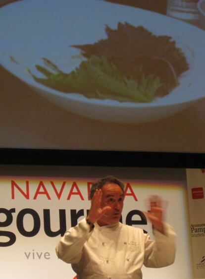 Ferran Adrià participa en el congreso gastronómico Navarra Gourmet