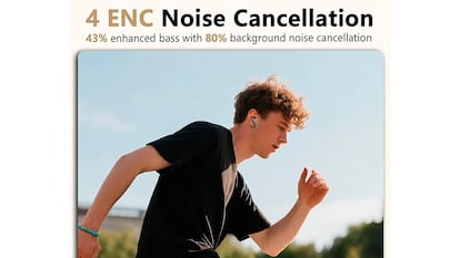 Auriculares BF sobre fondo blanco.