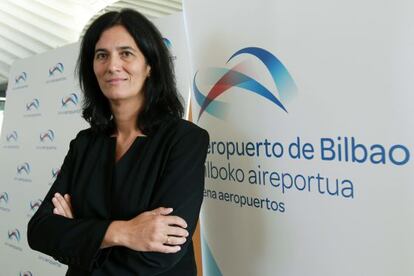 Cristina Echevarria, directora del aeropuerto de Loiu.