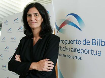 Cristina Echevarria, directora del aeropuerto de Loiu.