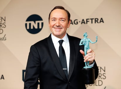 Kevin Spacey se llevó a casa  el SAG Award al “Mejor actor en una serie de drama” por su participación en House of Cards.