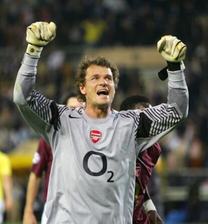 Lehmann, tras un partido de 2006 con el Arsenal.