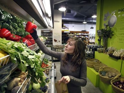 Productos vegetales ecol&oacute;gicos de la Herborister&iacute;a Navarro de Valencia. 