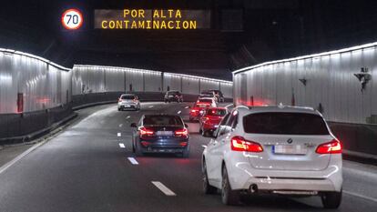 Restricciones por alta contaminación en la M-30.