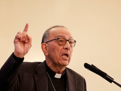 El presidente de la Conferencia Episcopal Española, Juan José Omella, el pasado 12 de diciembre.