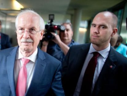 El fiscal general de Alemania, Harald Range, a su llegada al Bundestag en Berlín.