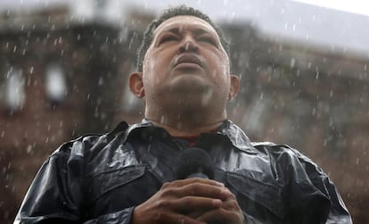 Hugo Ch&aacute;vez en Caracas en 2012.