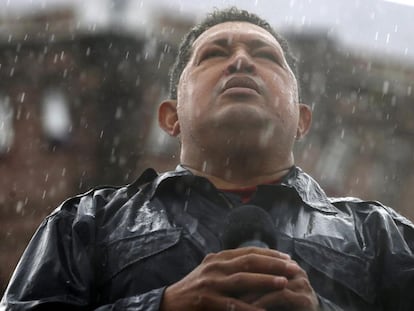 Hugo Ch&aacute;vez en Caracas en 2012.