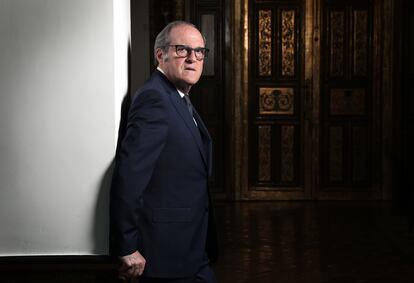 El Defensor del Pueblo, Ángel Gabilondo, en la sede de la institución en Madrid.