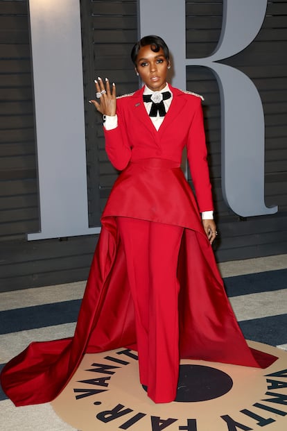 Janelle Monáe, cantante e intérprete de filmes como 'Figuras ocultas', de Christian Siriano.