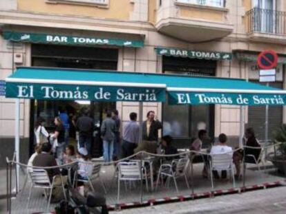 El bar Tomàs de Sarrià.