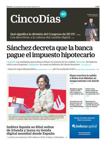 2018: el juez corrige al banco.
Corrección judicial de las prácticas bancarias. Si los años de bonanza fueron pródigos en el crecimiento del negocio, los de la crisis destaparon estrategias comerciales poco equilibradas. Los tribunales nacionales y europeos forzaron a la industria a eliminarlas y a indemnizar a los afectados.