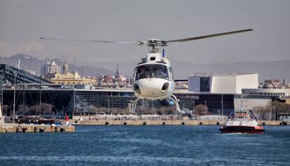 Un aparell de Cathelicòpters, a Barcelona.