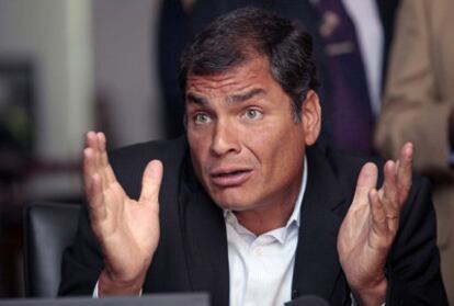 El presidente de Ecuador, Rafael Correa