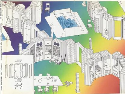 Preliminary Project for Microenvironment, Element for Landscape Home
 (c.1971)