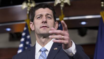 El portavoz republicano de la Cámara de Representantes, Paul Ryan.