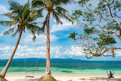 A beach in Koh Phangan, Thailand.