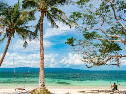 A beach in Koh Phangan, Thailand.