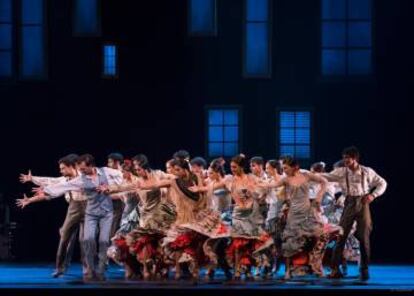 El Ballet Nacional de España en la coreografía Zaguán. 