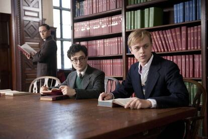 Allen Ginsberg, William S. Burroughs y el m&iacute;tico editor Lucien Carr, empe&ntilde;ados en crear la generaci&oacute;n &#039;beat&#039; tal y como cuenta &#039;Kill your darlings&#039;, donde los interpretan Daniel Radcliffe, Ben Foster y Dane DeHaan, respectivamente 