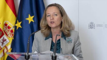 La vicepresidenta primera y ministra de Asuntos Económicos y Transformación Digital, Nadia Calviño.