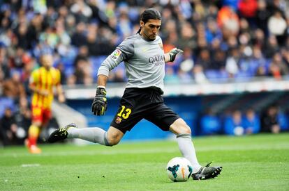 Pinto durante el partido