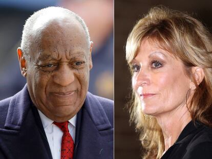 Bill Cosby y Judy Huth, quien dice haber sido acosada por el comediante en la mansión Playboy.