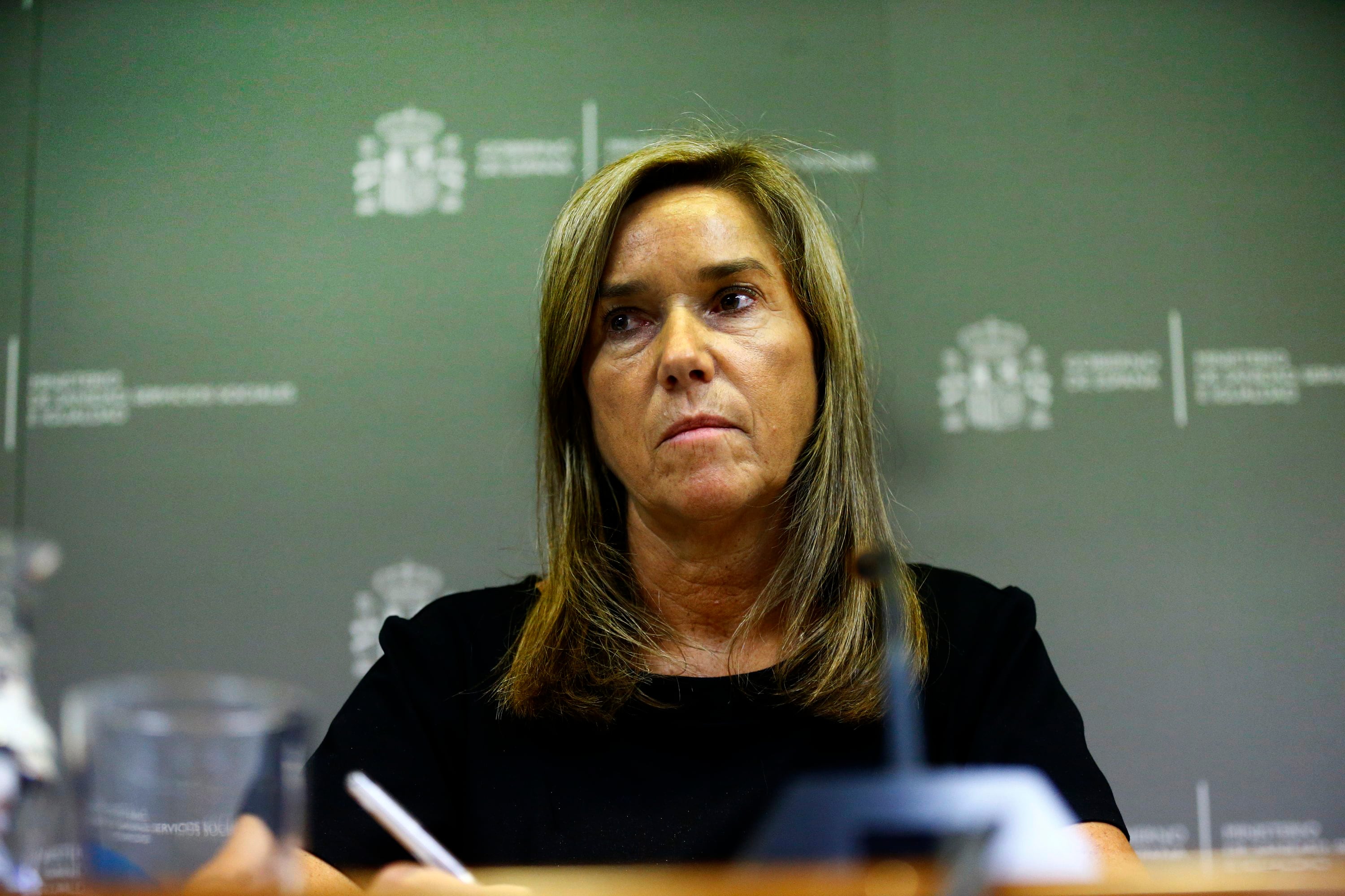 Rueda de prensa de Ana Mato en el Ministerio de Sanidad el 6 de octubre de 2014 sobre la crisis del ébola.