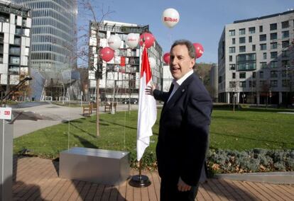 Alfonso Gil, durante la presentación de la campaña de recogida de sugerencias.