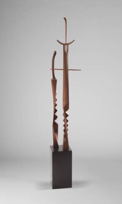 'Personatge', talla de madera de Villèlia.