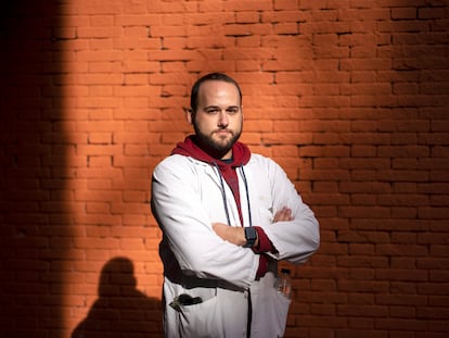 José Manuel Portal, residente de Medicina Familiar, fotografiado en el centro de Madrid el pasado 30 de noviembre.