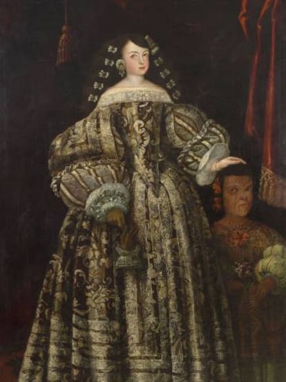 El retrato de María Luisa de Toledo y Carreto atribuido a Antonio Rodríguez, quien lo pintó en México hacia 1670. 