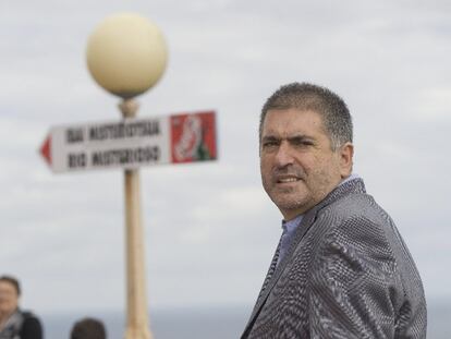 Jesús Eguiguren, tras la entrevista.