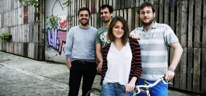 Fundadores de la 'startup' belga Take Eat Easy.